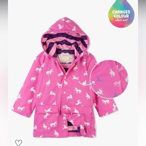 Hatley girls color changing rain coat!